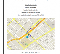 North on Lincoln w Map